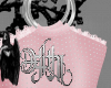 chain floor purse pink