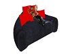  blk/red couch