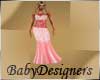 Designer Dusty Red Gown