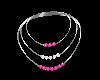 Pink Pearl Hoop Necklace