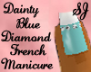 blue french W/ Diamonds