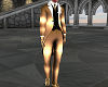 Gold Black White Suit