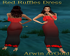Red Ruffles Dress