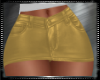 Gold Leather Mini Skirt