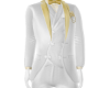 White & Gold Suit w/Vest