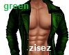 !Green leather jacket Lx