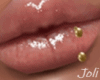 Gold Lip Piercing