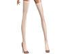 RLS Brown Heel Ecru Hose