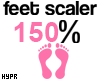 e 150% | Feet Scaler