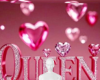 Queen pink background