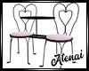 ❄ Heart Chairs