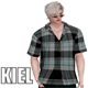 kl. Gray Plaid Shirt