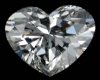 Heart Diamond On Blk BG