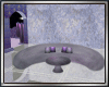 Round Purple Gray Couch