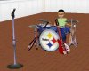 (CS) Steelers Drum Set