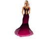 Pink/Black Jewelled Gown