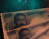 $ Japanese Yens 1000¥