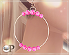 Hoop & Beads Pink