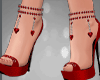 Hearts Shoes Red
