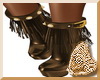 Brown Fringed Boots