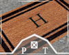 Letter H Doormat