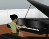 Black Piano with poses