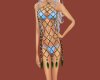 Emrald fishnet dress