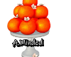 Orange Pedestal + Flower
