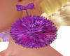 Purple Santa Earings