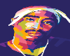 ♔ Tupac Mosaic Cutout