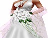bride bouquet white/gree