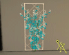 Chr Flowers trellis Turq
