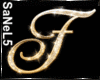 IO-Gold Sparkle Letter-F