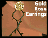 .a Rose Earrings Gold