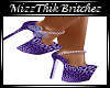 Purple Cheetah Heels