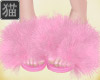 JK Fur Slides Pink