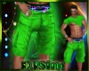 Rave Cargo Shorts Green