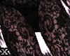 X. black lace pants