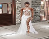 Silky Sexy Wht Wed Gown