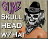 @ Skull Head with Hat
