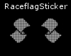 Race flags sticker