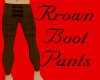 ~K~Brown Boot pants