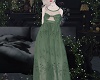 bow gown green
