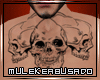 Mlk'Tattoo 3 skull black