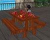 Animated picnic table