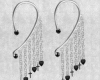 (KUK)earrings dark cross