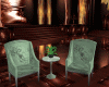 Poseable green chairs