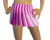 pink pleated mini skirt