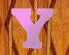 PINK AND PURPLE LETTER Y