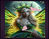 Cutout Fairy Picture w Butterflies